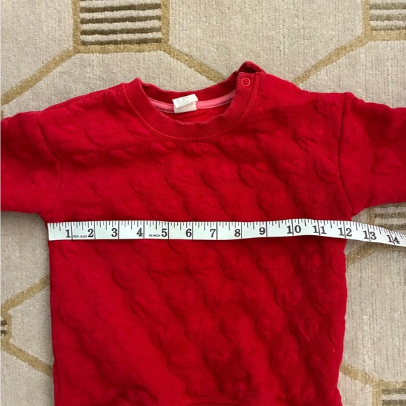 H&M Heart Sweatshirt 2-3 Years - Picture 5 of 8